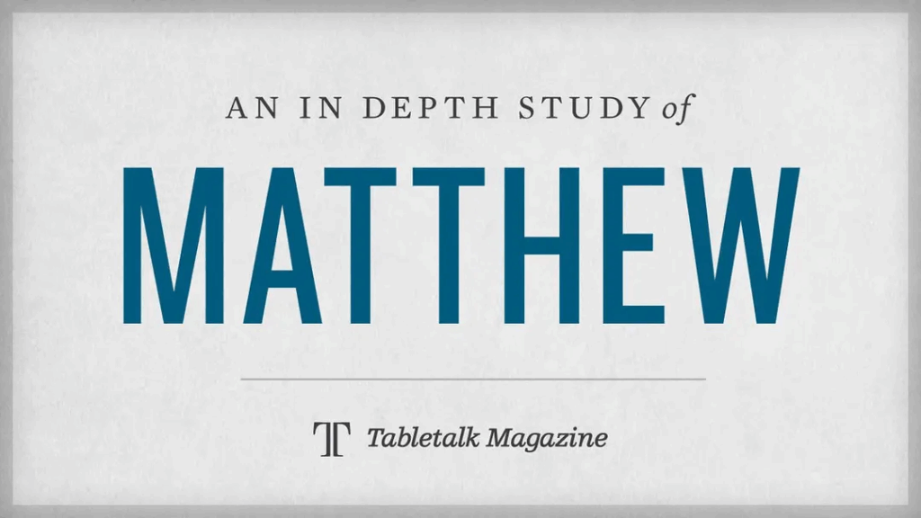 An In-Depth Study of Matthew Bible plan graphic from Tabletalk Magazine